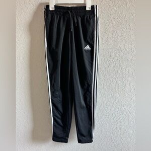 Adidas Black Joggers with White Stripes